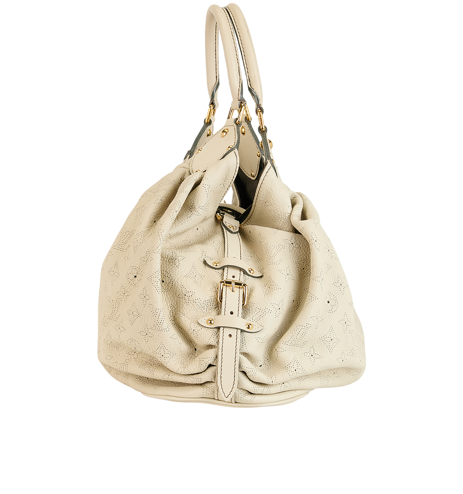 Shoulder, &pound;750, Handbags, Cream, Leather, Side view